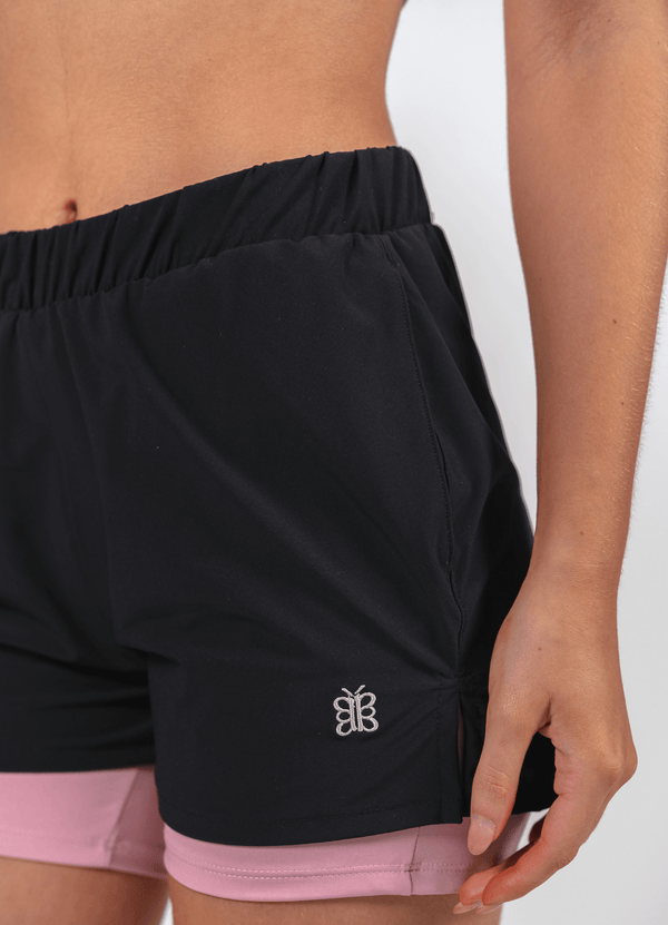 Dual Motion Short- Black & Pink