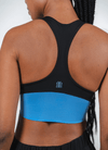 Dual Motion Sport Bra - Black & Blue