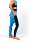 Evolve Power Legging - Black & Blue