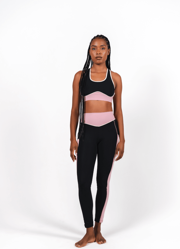 Evolve Sport Bra - Black & Pink