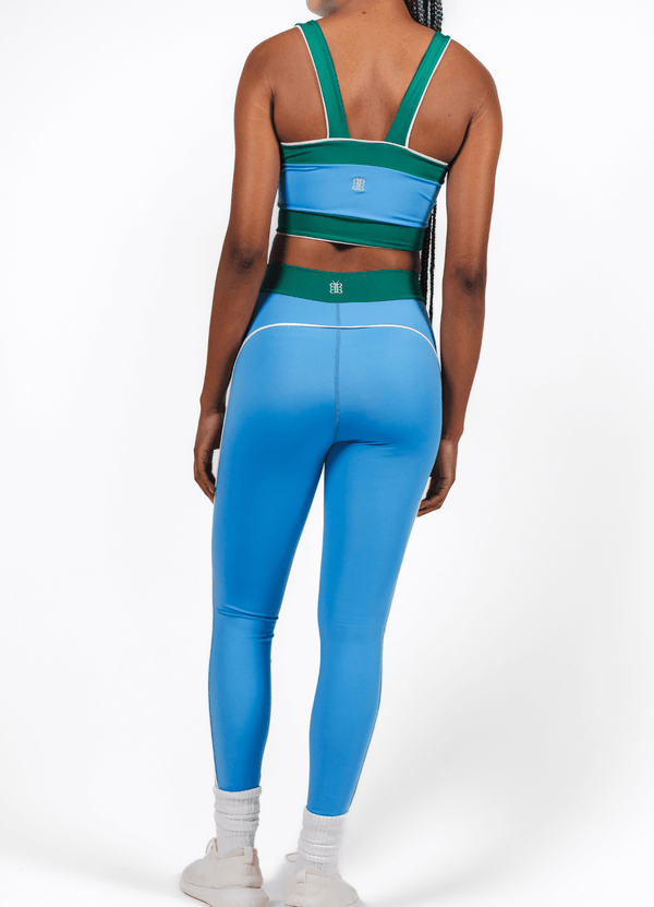Morph Essential Legging - Blue & Green