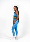 Morph Essential Legging - Blue & Green