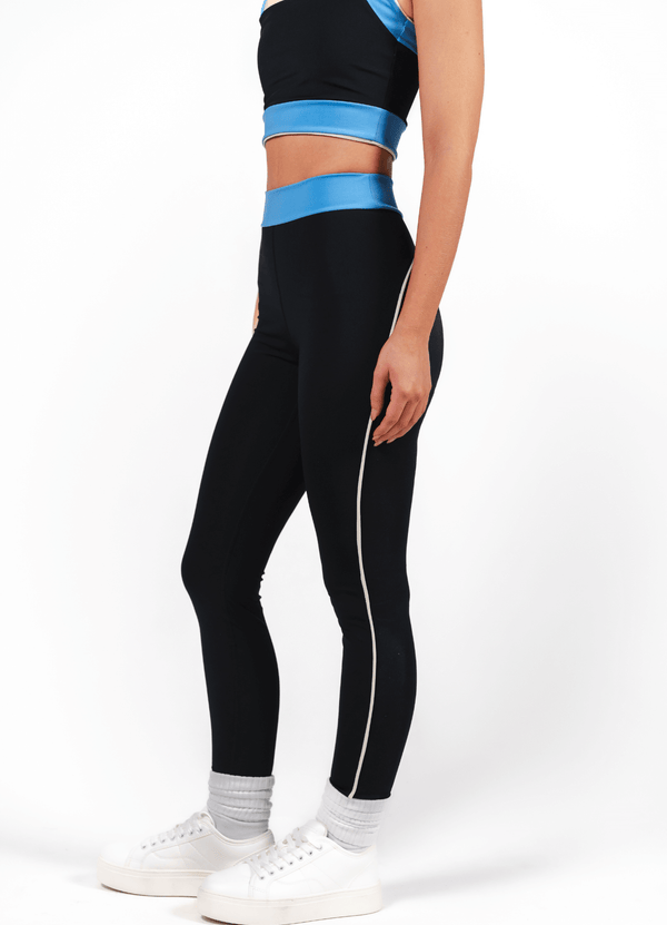 Morph Essential Legging - Black & Blue