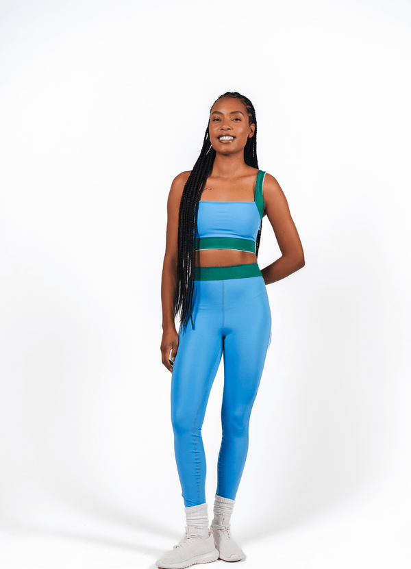 Morph Essential Legging - Blue & Green