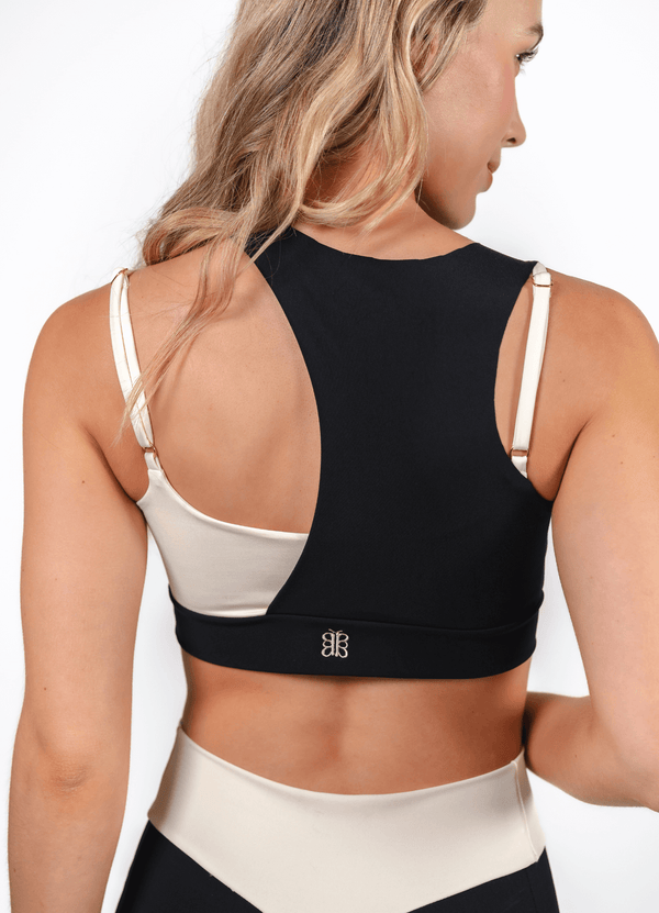 Nova Sport Bra- Black & White